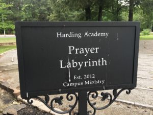 prayer labyrinth harding academy memphis